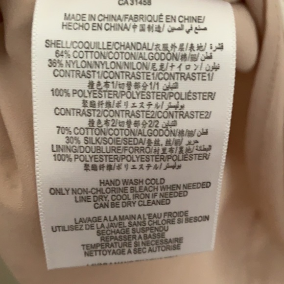BGBG Max Azaria Blush and White Lace Knee Length Dress Size 12 - Picture 4 of 6
